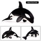 FLORMOON Animal Figures Realistic Little Killer Whale Plastic Early Educational Toys Cupcake Topper Party Gift for Kids 2+ Year Old