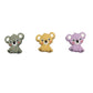 6pcs Mini Cute Silicone Koala Pearls Bead Silicone Animal Bead for DIY Beading Mom Nursing NecklacePendant Accessories (Mix Color 6pcs)