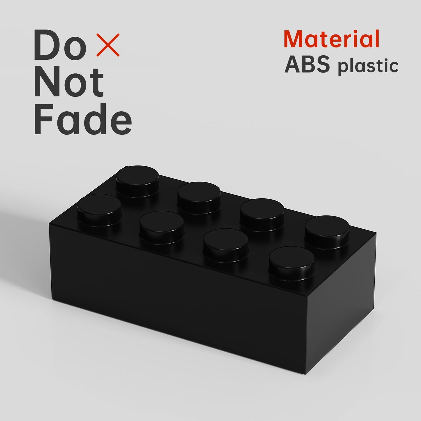 WEBRICK Classic Bulk Brick Block 2x4, Building Brick Black, Compatible with Lego Parts and Pieces 3001, Creative Play Set - Compatible with Major