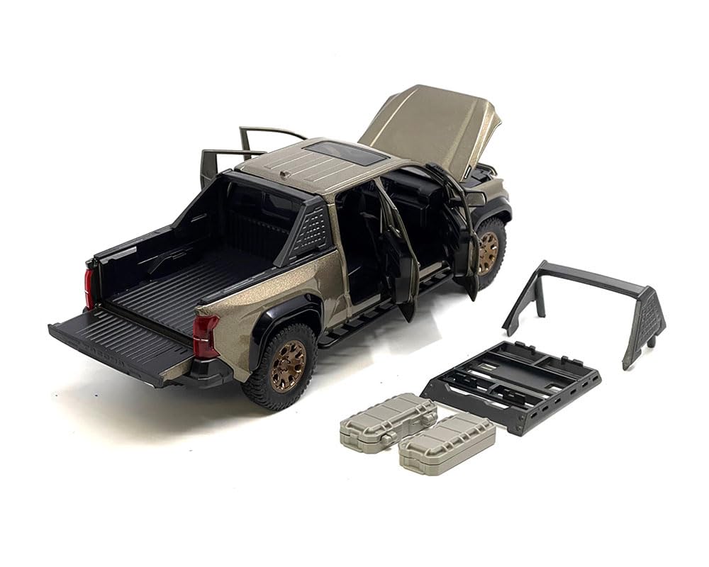 MiJo Exclusives Toyota Tacoma Trailhunter Diecast Model, 1:24 Scale, Black, 2025 (Bronze)
