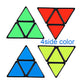 Willking Pyramorphix 2x2 Speed Cube Pyraminx 2x2x2 Magic Puzzle Cube Toy Black
