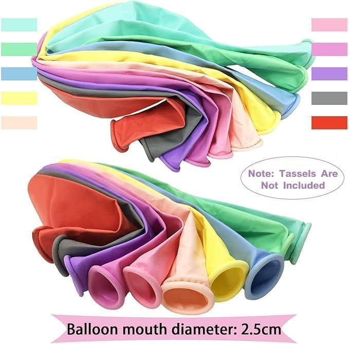 18 Inch Large Pastel Latex Balloons for Birthday, Wedding Easter Decor