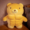 Arkdorz Muscle Teddy Bear Plush Toy,Kawaii Muscle Bear Stuffed Animal Soft Stuffed Plush for Kids Boys Girls