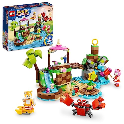 LEGO Sonic The Hedgehog Amy’s Animal Rescue Island 76992 Building Toy Set, Sonic Adventure Toy with 6 Characters and Accessories for Creative Role
