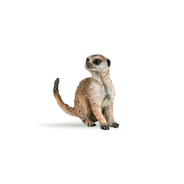 PAPO - Sitting Meerkat - Realistic Figurine - for Ages 3+ - Wild Animal Kingdom Collection - Hand Painted - Highly Detailed - Durable and Educational