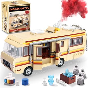OrbBlaster Rvs Building Set, Upgraded Creative Rvs Building Bricks Merchandise, Camper Van Building Set Toy for Boys Age 12+
