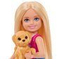 Barbie Chelsea Outdoor Adventures Playset, Family & Friends Set with Small Blonde Doll, Pet Puppy & 5+ Camping Accessories