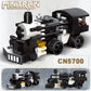 Apostrophe Games 6 in 1 Steam Trains Building Block Set - 463 Pcs - Variety of 6 Trains, Unique Retro Style Model Set, Engineering & Construction Toys