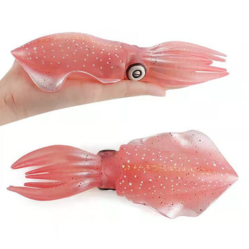 BLAPNK Realistic Ocean Reef Squid Model Toys, Simulated Sea Life Animals Figurine Collection Playset Sea Creature Science Educational Props