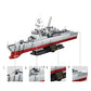 Apostrophe Games Navy Destroyer Building Block Set - 612 Pieces - Building Block Set for Kids and Adults - Compatible with All Building Bricks