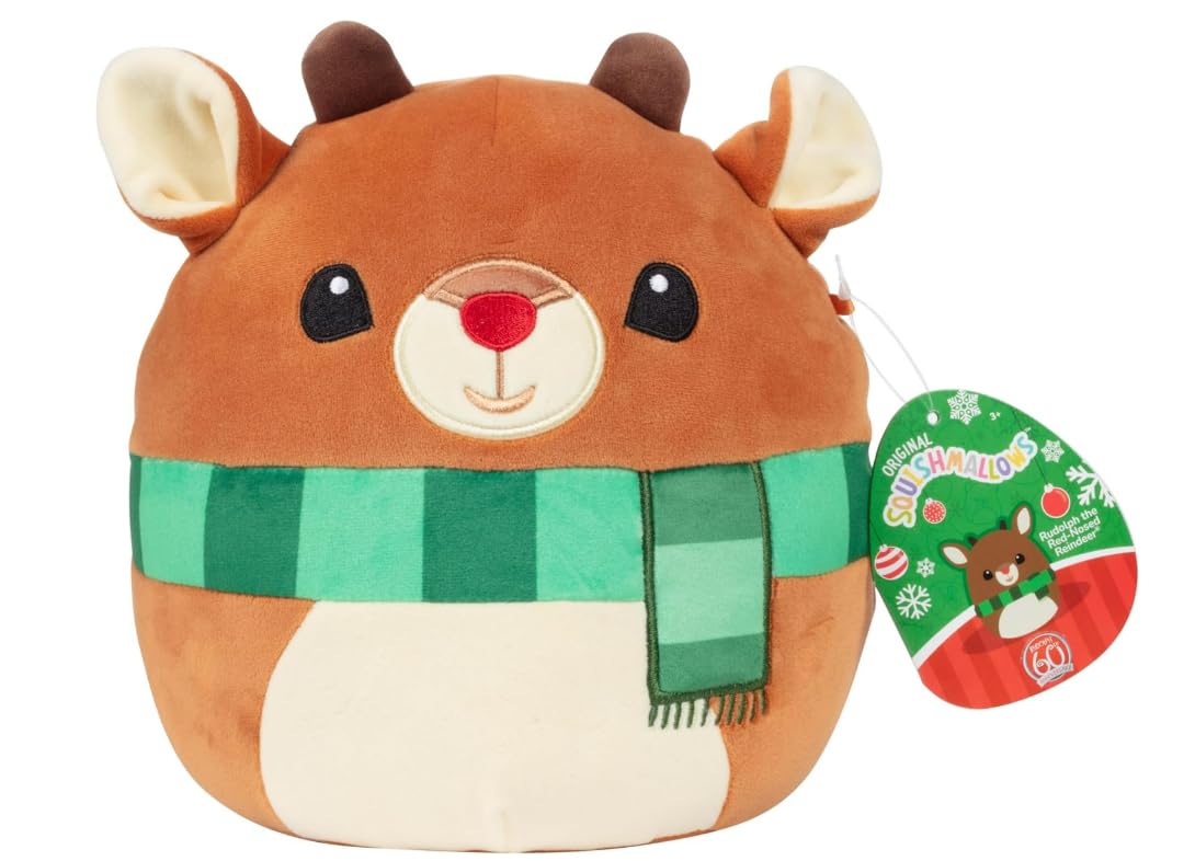 Squishmallows Rudolph the Red Nosed Reindeer 6.5 Inch Plush
