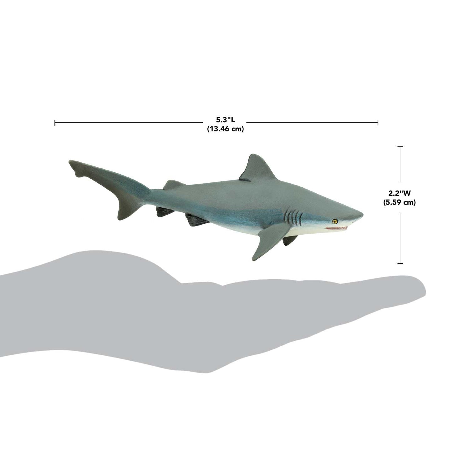 Safari Ltd. Bull Shark Figurine - Realistic 5.75" Hand-Painted Aquatic Figure - Educational Toy For Boys, Girls & Kids Ages 3+