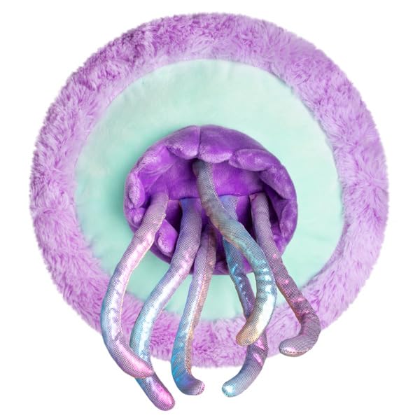 Squishable - Mini Jellyfish, Blue - Aquatic Collection - 10 in - Soft Toy Collectible Stuffed Animal