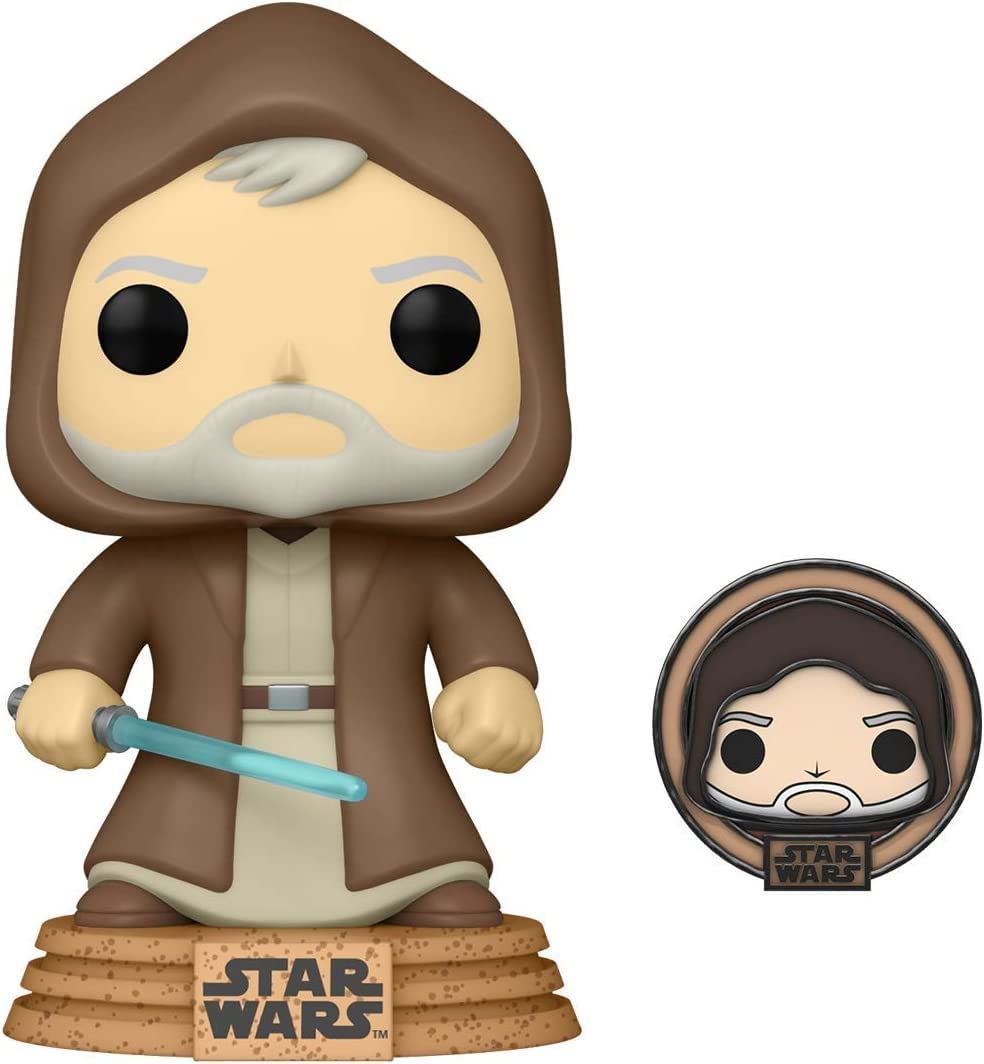 Funko Pop Star Wars: Across The Galaxy - OBI-Wan Kenobi with Enamel Pin - Amazon Exclusive - Collectable Vinyl Figure - Gift Idea - Official