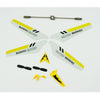 SYMA Full Replacement Parts Set for Syma S107 Rc Helicopter, Main Blades, Tail Decorations, Tail Props, Balance Bar, -Yellow Set