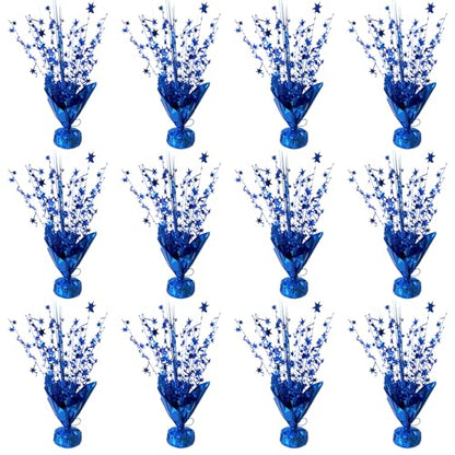 YinNorth 12 Pcs Metallic Foil Spray Centerpiece Party Star Table Decoration Brust Glitter Table Topper Decor for Birthday Graduation Holiday Christmas