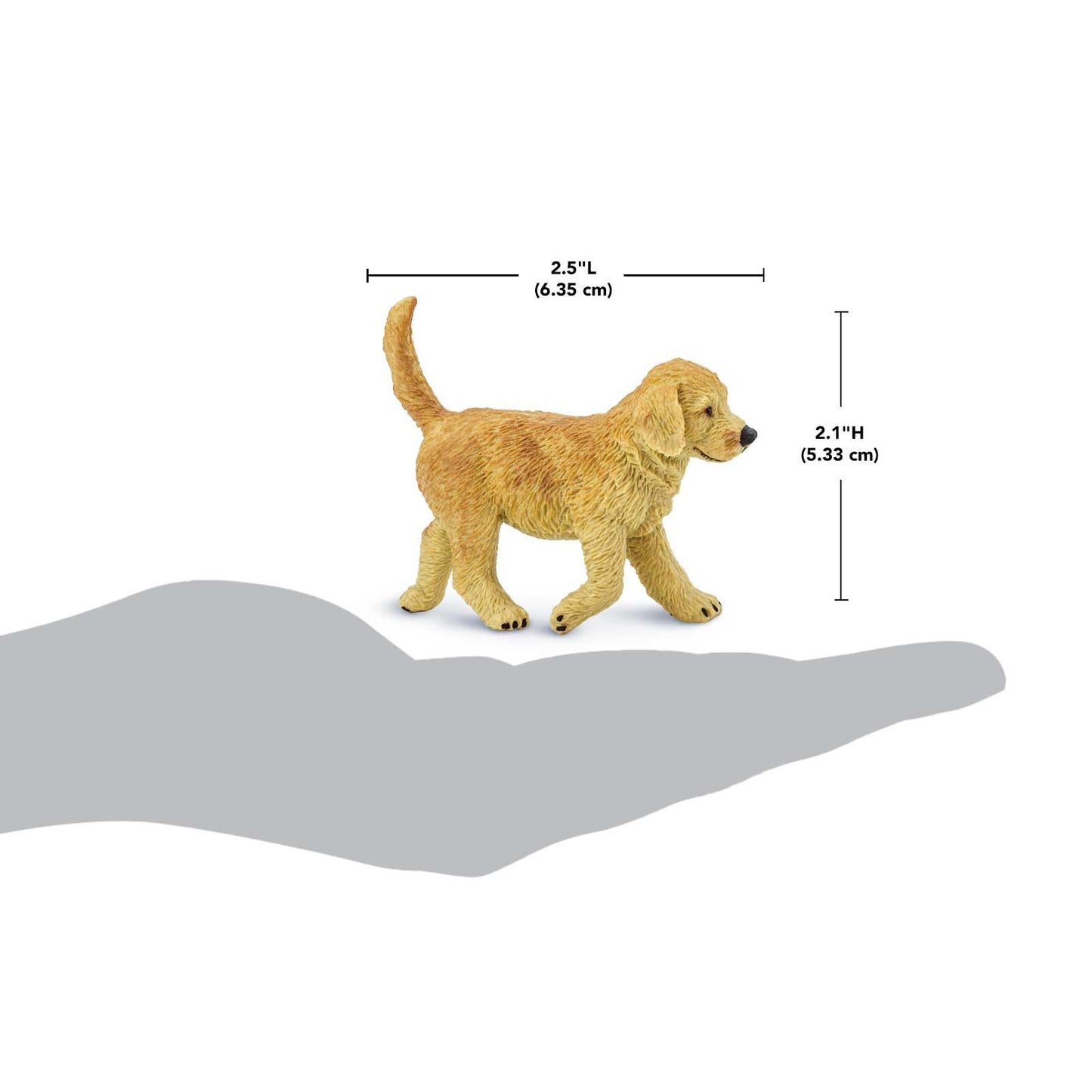 Safari Ltd. Golden Retriever Puppy Figurine - Hand-Painted, Lifelike 2.75" Model Figure - Fun and Educational Toy for Boys, Girls & Kids Ages 1+