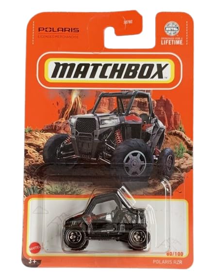 Matchbox Polaris RZR Red/Black 1:64 Scale Diecast Car, 3+ Kids, Unisex, 7 Inches