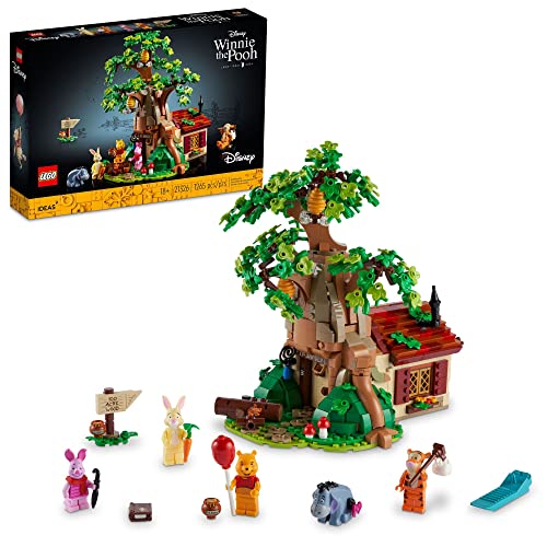 LEGO Ideas Disney Winnie The Pooh 21326 Building Set - Home Décor Collectible Gift with Piglet Minifigure and Eeyore Figure, Pooh Bear House Opens for