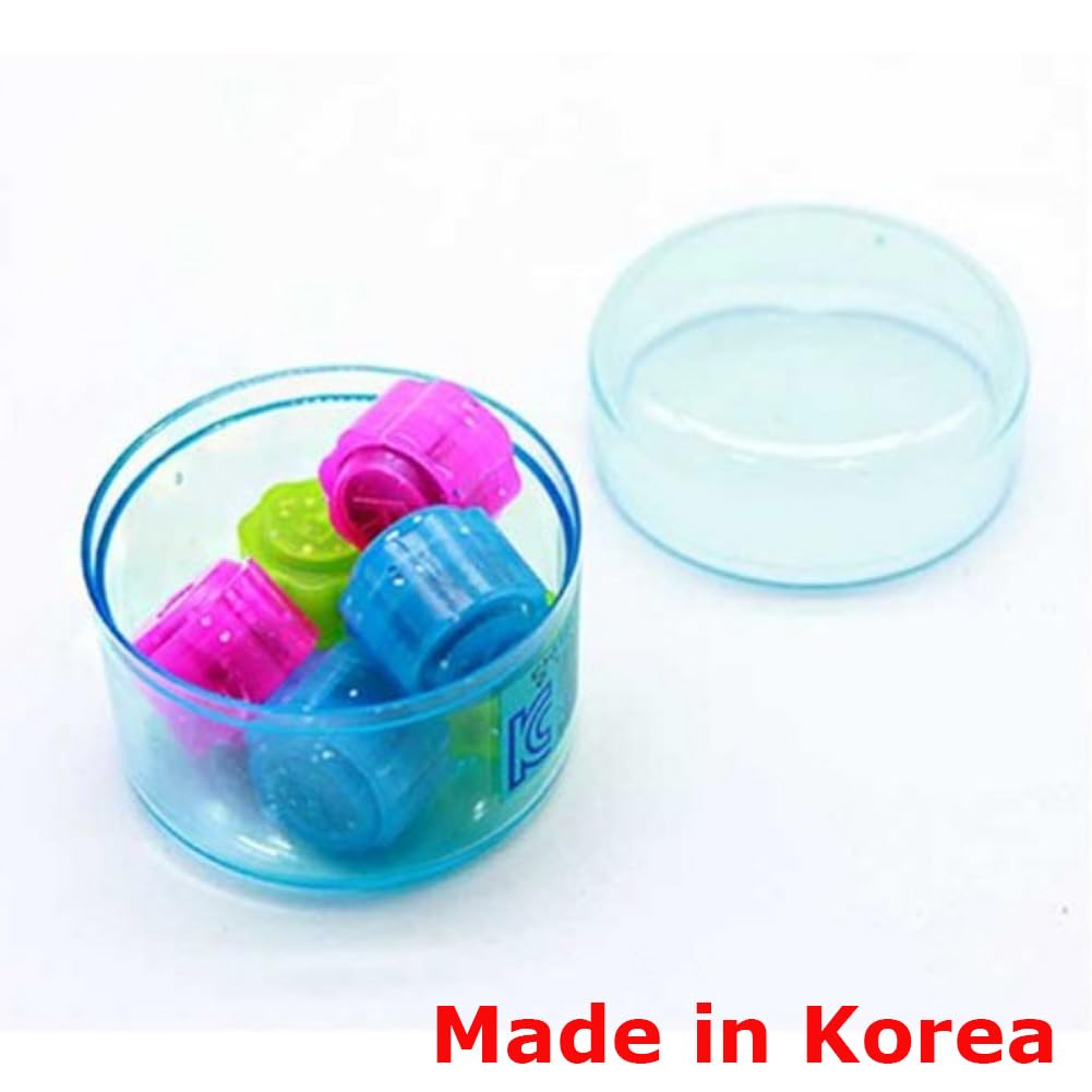 [Random] Korean Traditional Play Game 8PCS Gonggi Jack Stone Pebbles Set w/Round Case (4 Sets)