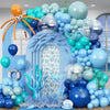 148pcs Under The Sea Balloons Garland Arch Kit for Boy Girl Ocean beach Themed Party Decorations for Baby Shower Birthday Party, with octopus Balloon
