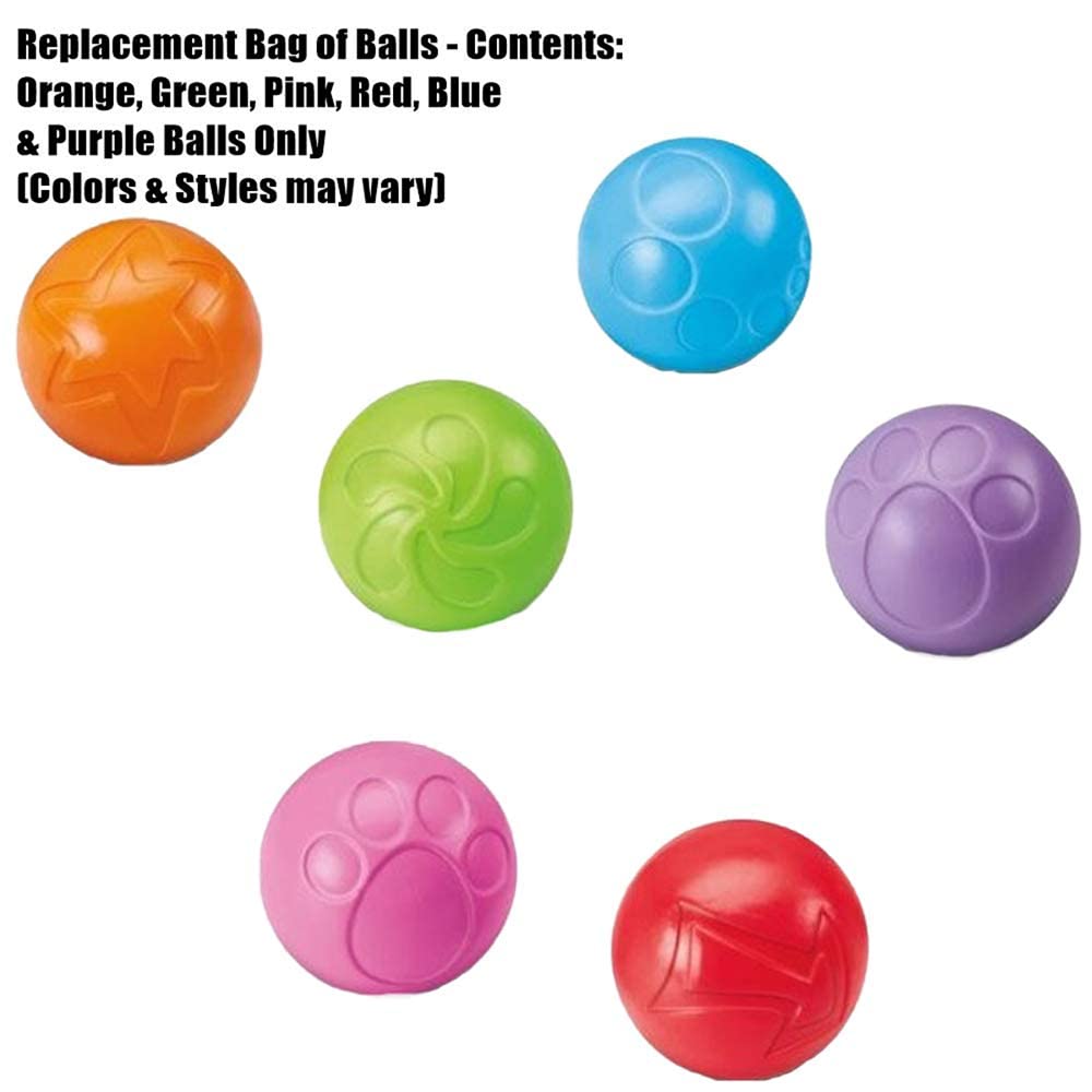 Replacement Parts for Poppity Pop Musical Dino - BMM00 ~ FPM15 ~ W1392 ~ Fisher-Price Go Baby Go Musical Dino Playset ~ Includes 6 Colorful Balls -