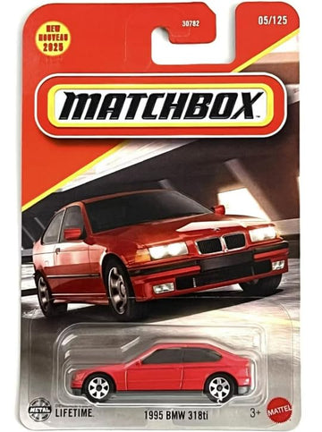 Matchbox 1995 BMW 318ti [Red] New for 2025! 05/125, 1:64 Scale Diecast Toy Vehicle