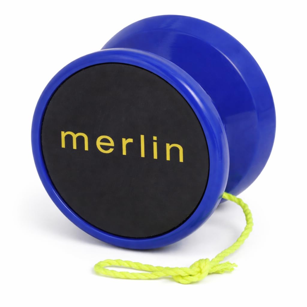 Merlin Yoyo Professional & Responsive with Narrow C Bearing, Silicone Response System - Extra String Included - Trick Yoyo for Beginners & Skill Play