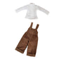 XiDonDon BJD Doll Clothes Overalls + T-shirt 2-piece Set for Blyth,Ob24,Licca,Azone Doll Toys Clothing Accessories (Set1)