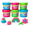 Mr. Bubble Soapy Bath Dough, Three Assorted Colors and Scents, Pack of 6