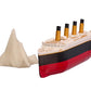 Large 16" Submersible Titanic Model Ship, Perfectly Balanced, Two-Stage Sinking, with Iceberg