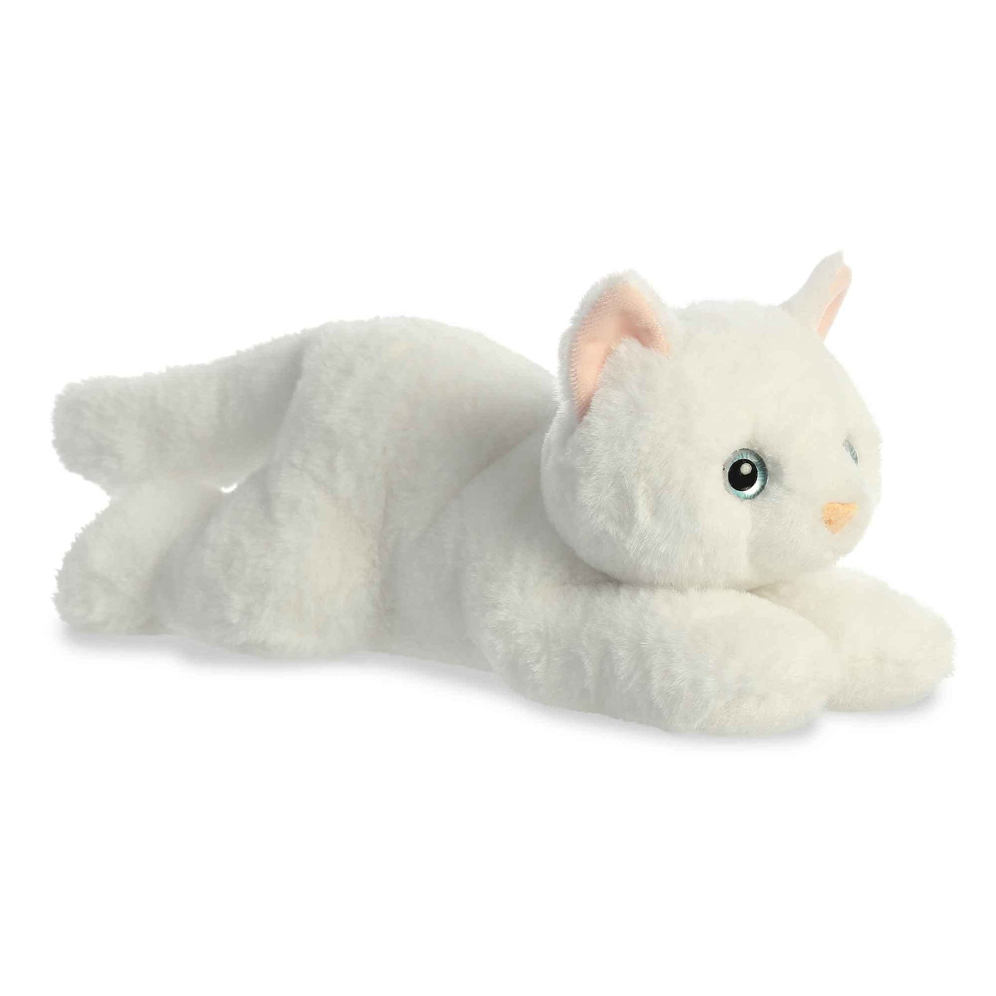 Aurora® Adorable Flopsie™ Precious White Kitty™ Stuffed Animal - Used to Create Imaginative Play Adventures - Perfect for Birthdays, Kids and Adults