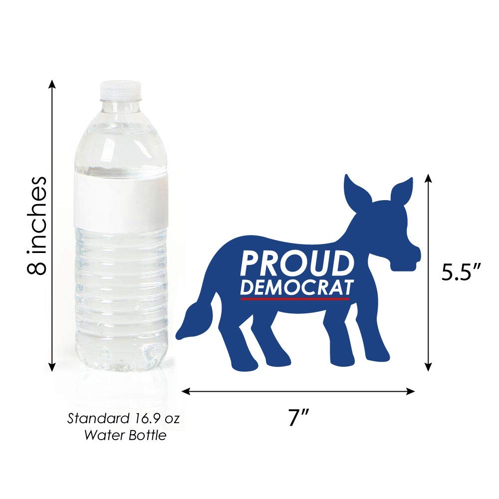 Big Dot of Happiness Democrat Election - Donkey Decorations DIY Democratic Political Party Essentials - Set of 20