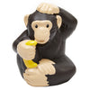 Replacement Part for Fisher-Price Little People Zoo Safari Playset BDY75 - Replacement Brown Chimpanzee Figure Holding a Banana and Scratching His