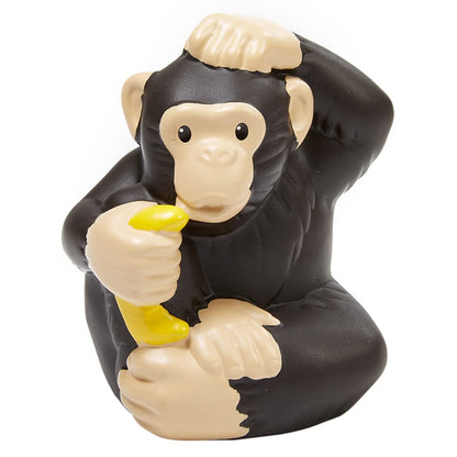 Replacement Part for Fisher-Price Little People Zoo Safari Playset BDY75 - Replacement Brown Chimpanzee Figure Holding a Banana and Scratching His