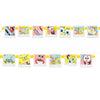 Unique SpongeBob SquarePants Jointed Banner (1 Pc) - Easy Assembly, Fun & Multicolor Party Decoration for Kids' Parties & Events