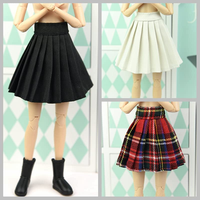 3pcs/lot Doll Clothes for 11.5" Doll Outfits Pleated Skirt Cosplay Students Skirts 1/6 Dolls Accessories (Style B)
