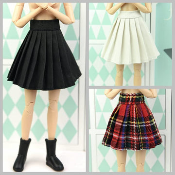 3pcs/lot Doll Clothes for 11.5" Doll Outfits Pleated Skirt Cosplay Students Skirts 1/6 Dolls Accessories (Style B)