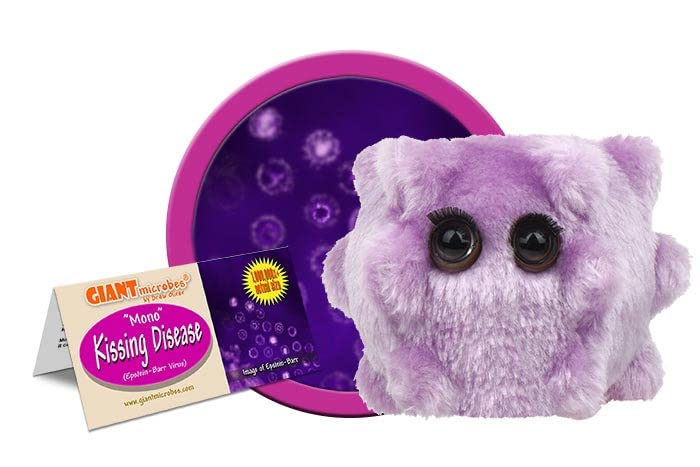 GIANT MICROBES Kissing Disease Plush - Learn About Mono and How it Spreads, Educational Get Well Gift for Students, Doctors, Nurses, Scientists
