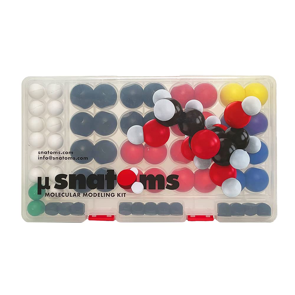 Snatoms MicroSnatoms Magnetic Molecular STEM Kit by Veritasium | Intro to Atoms, Molecules, Bonding, Chemistry | Science | Magnetic Molecular Modeling