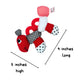 Genius Baby Toys Caterpillar Teething and Sensory Toy, High Contrast Black White Red, Multi-Texture Segments, BPA-Free, No Hard Parts, Machine
