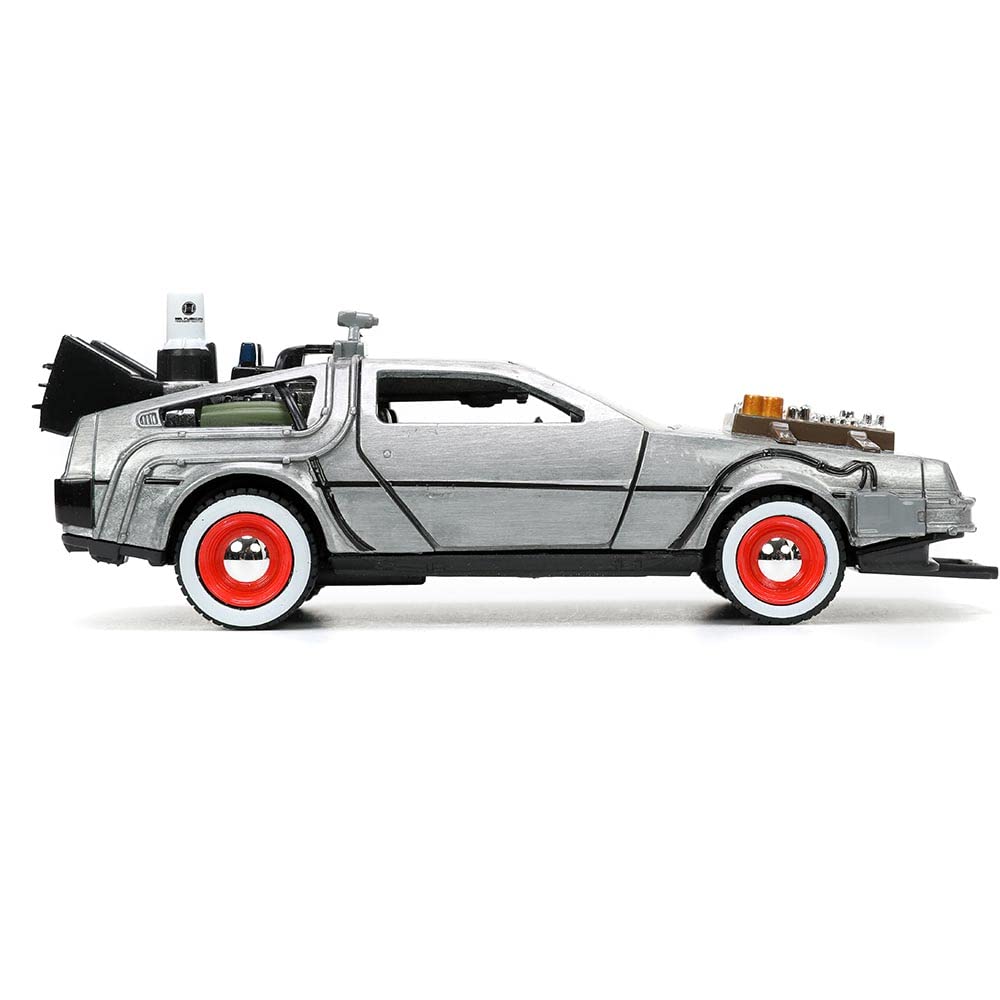 Jada Toys Back to The Future Part III 1:32 Time Machine Die-cast Car, Toys for Kids and Adults