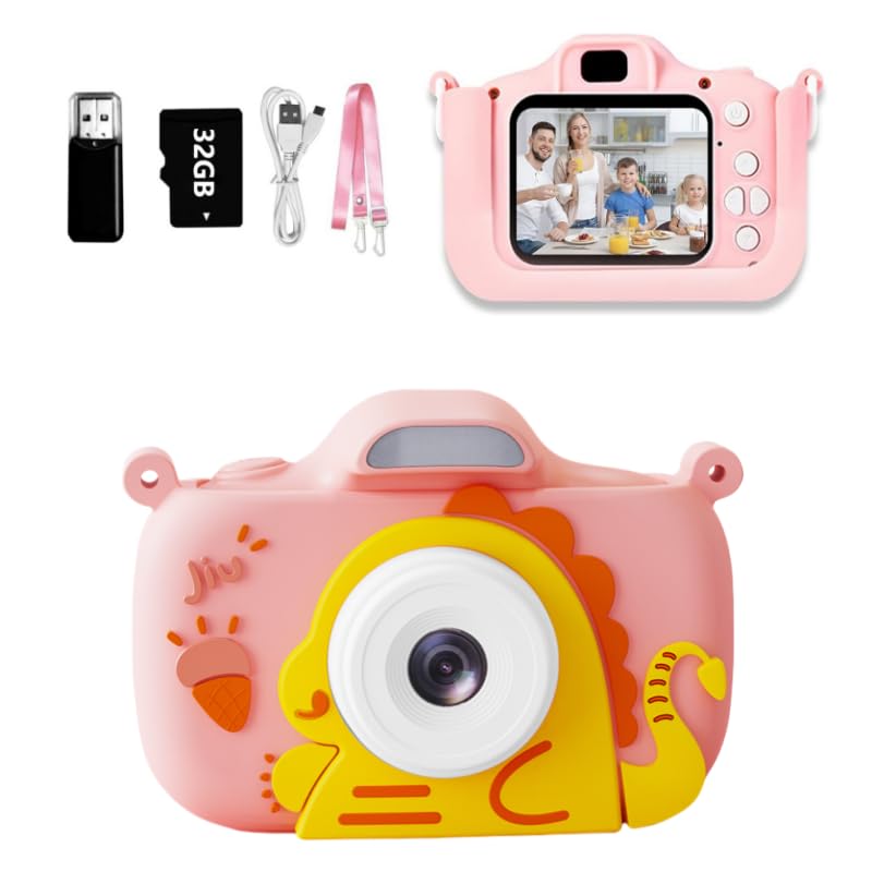 Kids Camera, 1080P 48MP Front Selfie Toddler Camera, 2.4" Large Screen Toy Camera, 8X Zoom Christmas Birthday Gift Camera, Fit 2 3 4 5 6 7 8 9 10 11