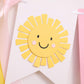 WAHAWU Sunshine Highchair Banner - Girl Birthday Banner, One in the Sun 1st Birthday, Photo Decoration Props