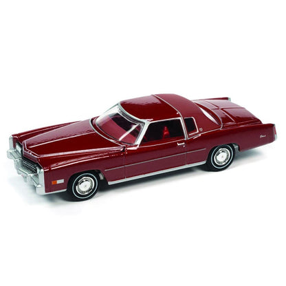 Auto-World 1975 Cadi-llac Eldorado, [Cerise Firemist Poly] Luxury Cruisers