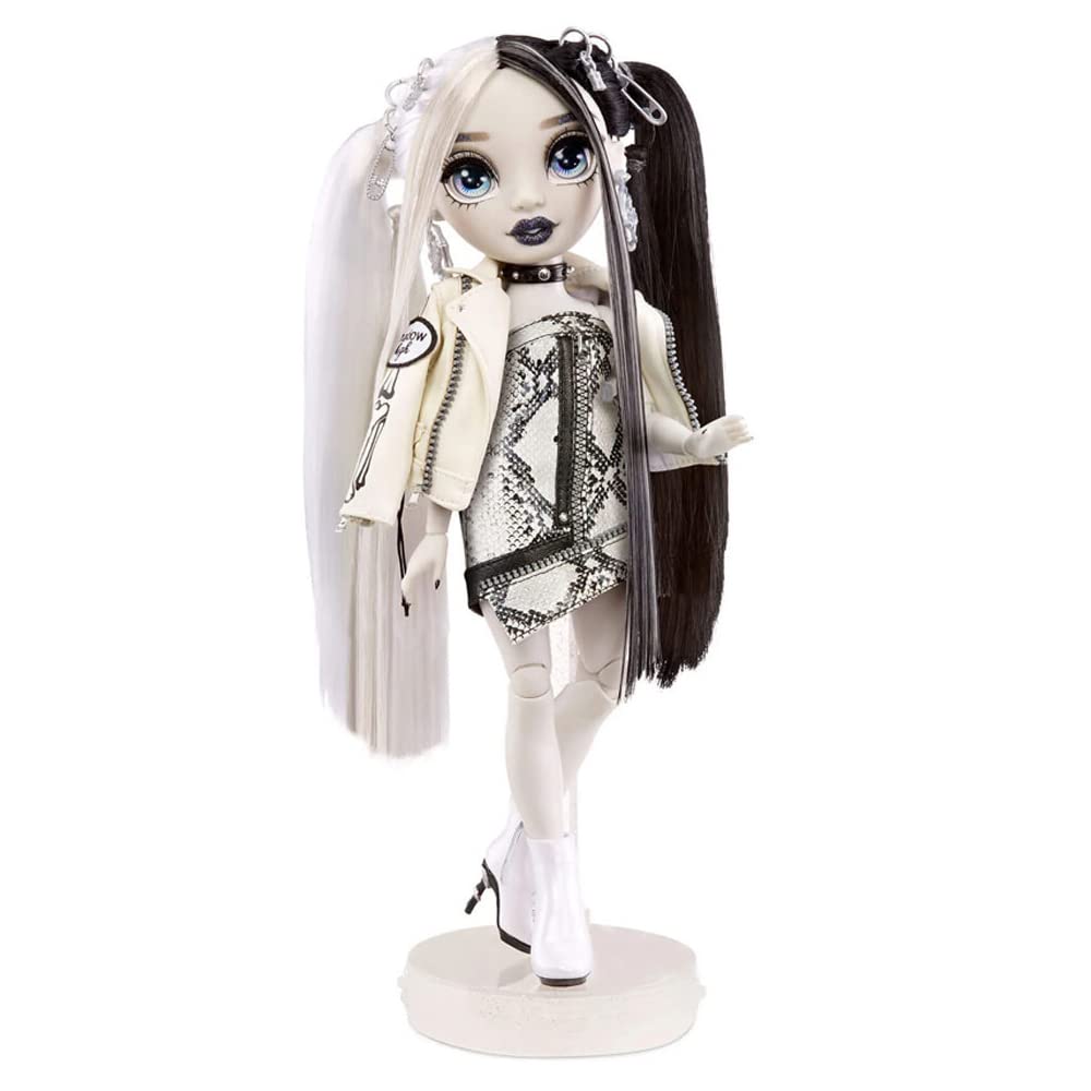Rainbow High Shadow Series 1 Heather Grayson- Grayscale Fashion Doll. 2 Grey Designer Outfits to Mix & Match with Accessories, for Kids 6-12 Years Old