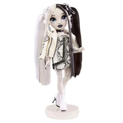 Rainbow High Shadow Series 1 Heather Grayson- Grayscale Fashion Doll. 2 Grey Designer Outfits to Mix & Match with Accessories, for Kids 6-12 Years Old