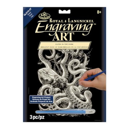 Royal and Langnickel Glow in Dark Engraving Art, Octopus
