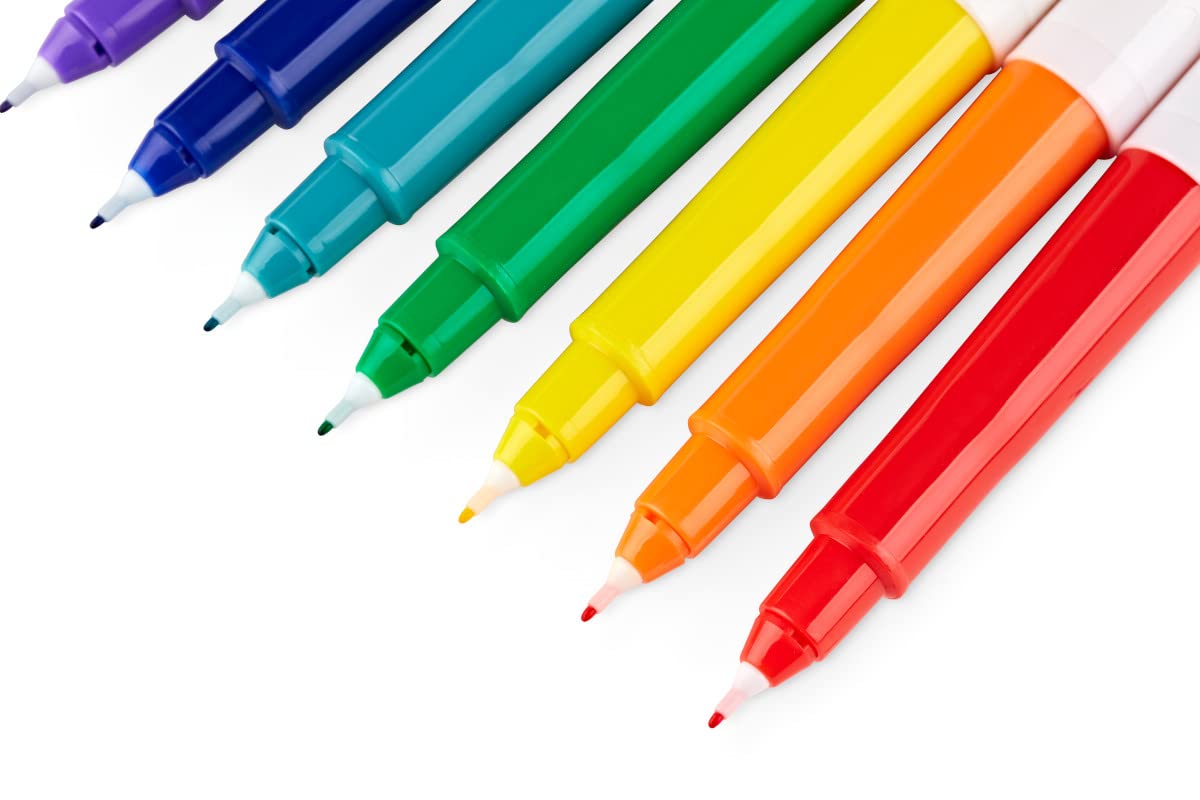 Crayola Ultra Fine Point Markers (12ct), No Bleed Markers for Adult Coloring Books, Doodle Art Marker Set, Lettering, Calligraphy, Drawing