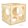 Auihiay 2-10 Inch Collapsible Wood Balloon Sizer Box Cube (9 Holes)